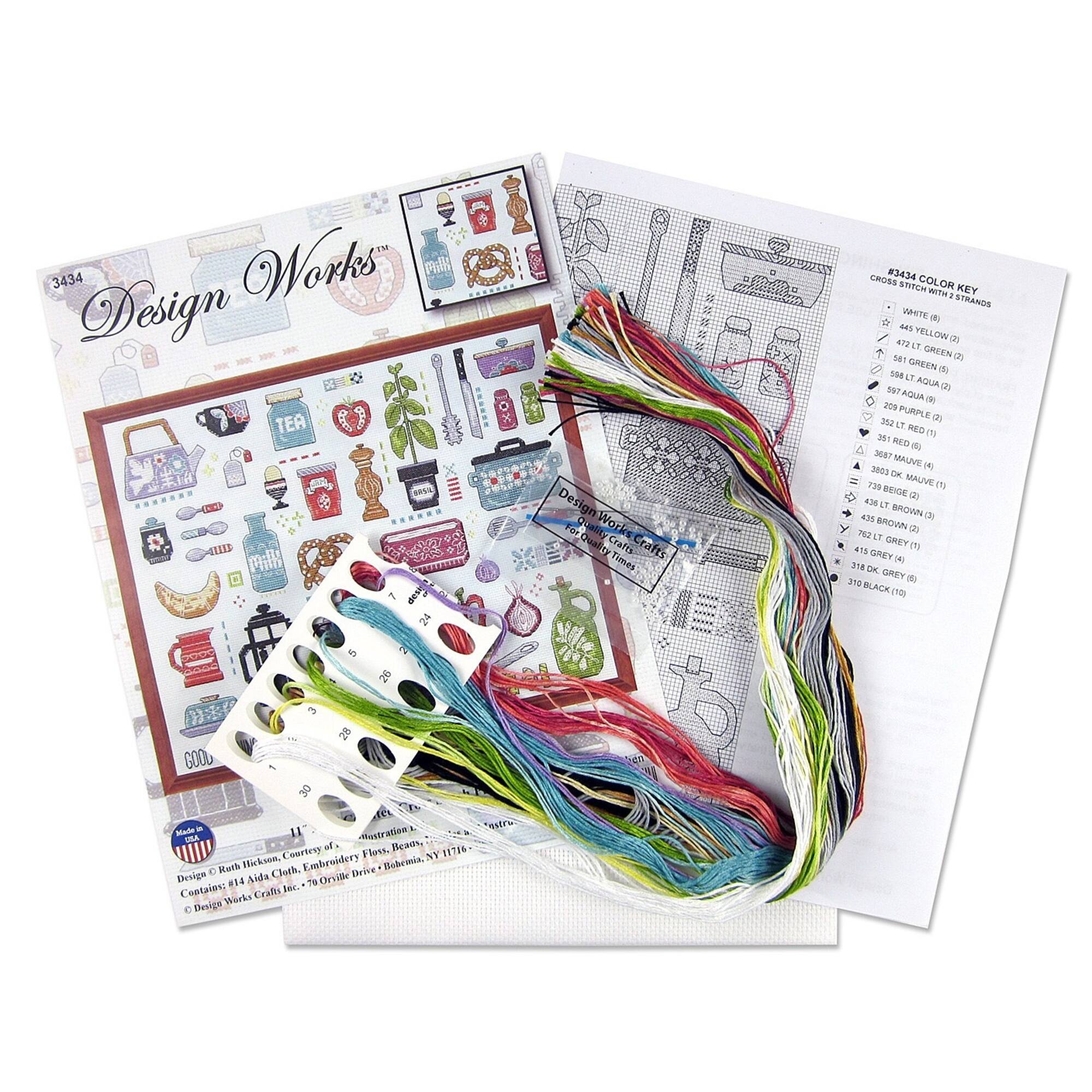 Design Works™ Retro Kitchen Counted Cross Stitch Kit